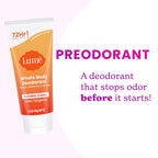 Lume Whole Body Deodorant - Mini Travel Size Invisible Cream Tube - Trial Size - 72 Hour Odor Control - Doctor Developed - Aluminum Free. Baking Soda Free - .5oz (Pack of 2) (Clean Tangerine)