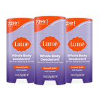 Lume Whole Body Deodorant - Smooth Solid Stick - 72 Hour Odor Control - Aluminum Free. Baking Soda Free and Skin Loving - 2.6 Ounce (Pack of 3) (Soft Powder)