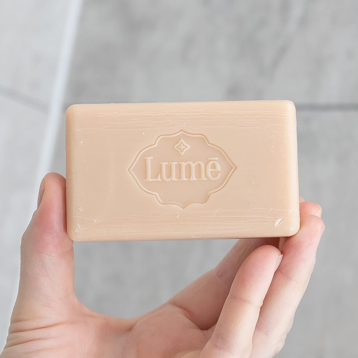 Lume Triple Milled Bar Soap - Rich Moisture & Gentle Cleansing - Paraben Free. Phthalate Free. Skin Safe - 5 ounce (Pack of 4) (Unscented)