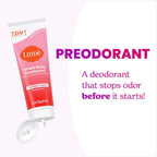 Lume Whole Body Deodorant - Invisible Cream Tube - 72 Hour Odor Control - Aluminum Free. Baking Soda Free. Skin Safe - 3.0 ounce (Pack of 2) (Peony Rose)